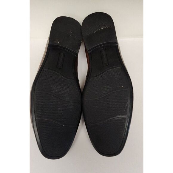 Steve Madden Chiron Mens Dark Brown Leather Slip On Loafer 11.5M - Picture 10 of 11